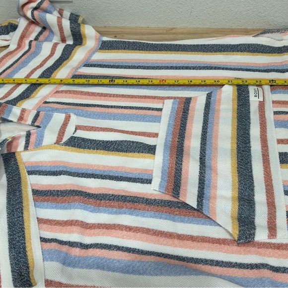 Roxy Wild and Free Striped Pullover Hoodie SZ Medium NWT - Picture 11 of 12